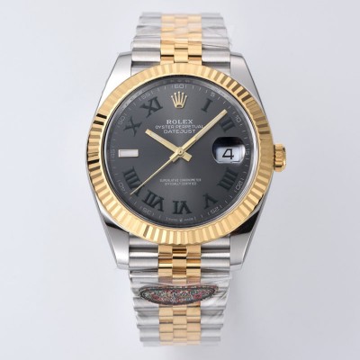 Rolex Datejust 41MM Wimbledon 126333-0020 Steel/Gold Fluted Jubilee Clean Factory BEST Quality 